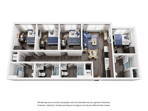Floor plan 4x4B
