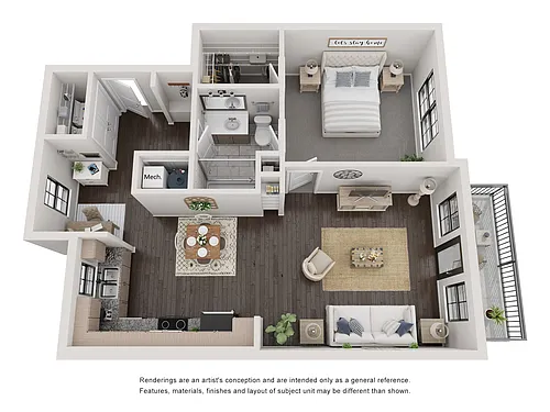 Floor plan A5 w/ Nook