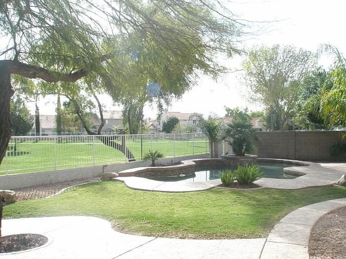 Greenbelt and fire pit