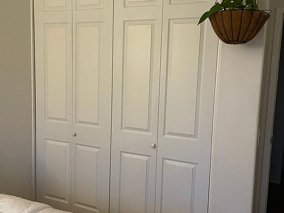 Closet space (door closed)