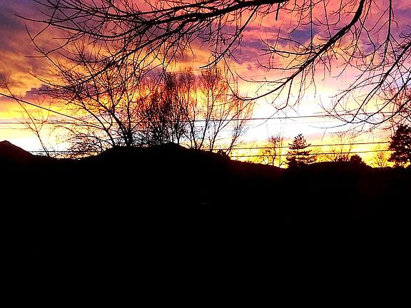 Sunset from Backyard