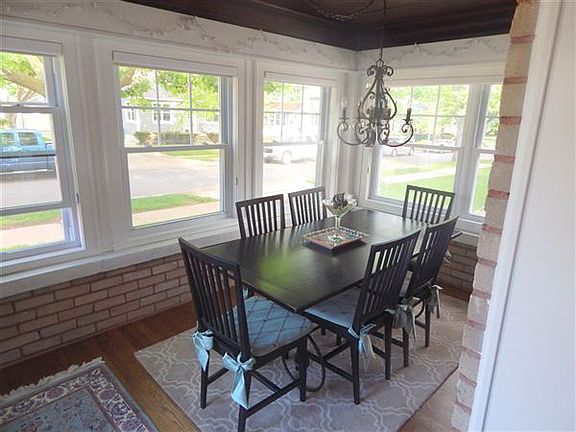 Front dining room with all new windows, hardwood floors and