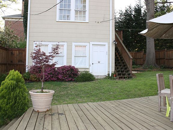 back yard and guest house