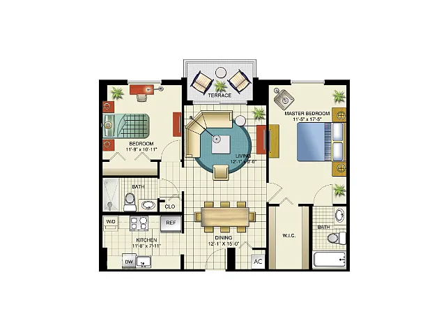 Floor plan Versailles, Model C