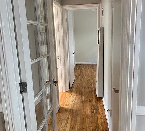 Separate door to bath and bedrooms for sound privacy.