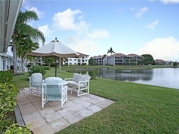 Another view of patio & lake
