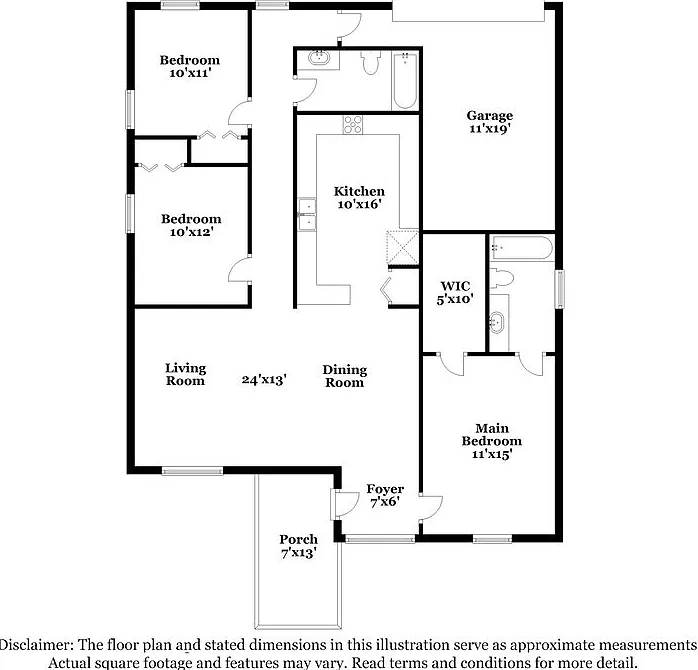 3 bed, 2.0 bath, 1381 sqft, $2,105 — Photo 2