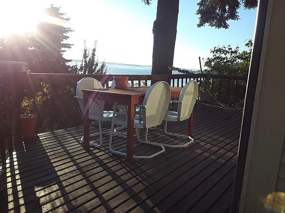 Spacious private deck recently rebuilt and stained.