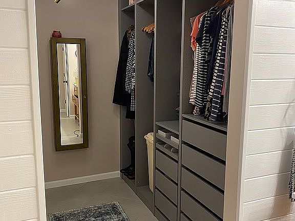 Custom walk-in master closet
