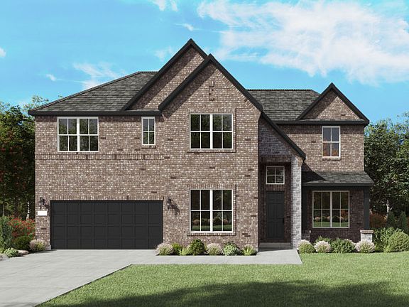 The Oglesby, a two-story new home design shown with home exterior FC 202
