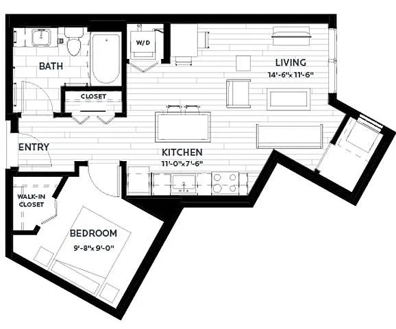 Floor plan Flats | Olive 3