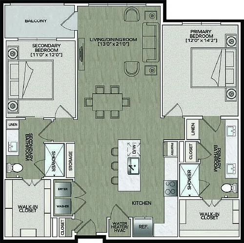 Floor plan Blanc