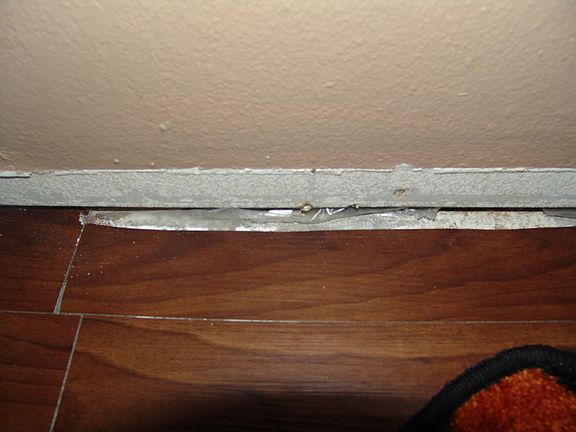 Laminate not attached to floors