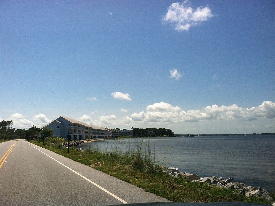 Driving across the land bridge to our beautiful oasis!