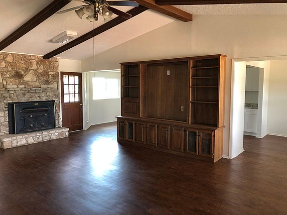 Built in entertainment center.