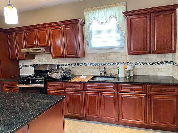 kitchen with 8 ft island