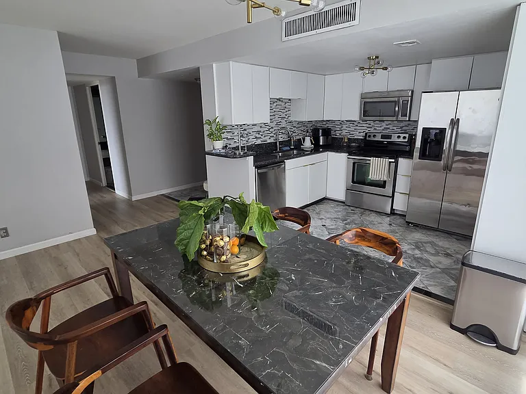 Dining and kitchen