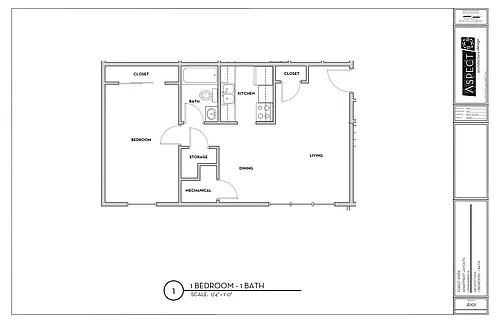 Floor plan 1X1