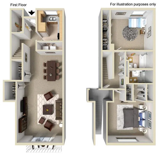 Floor plan Hollyhock-Townhomes