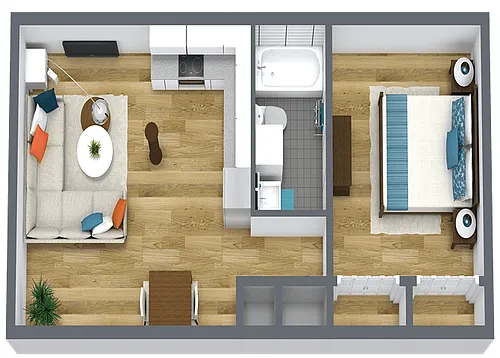 Floor plan MS 1x1