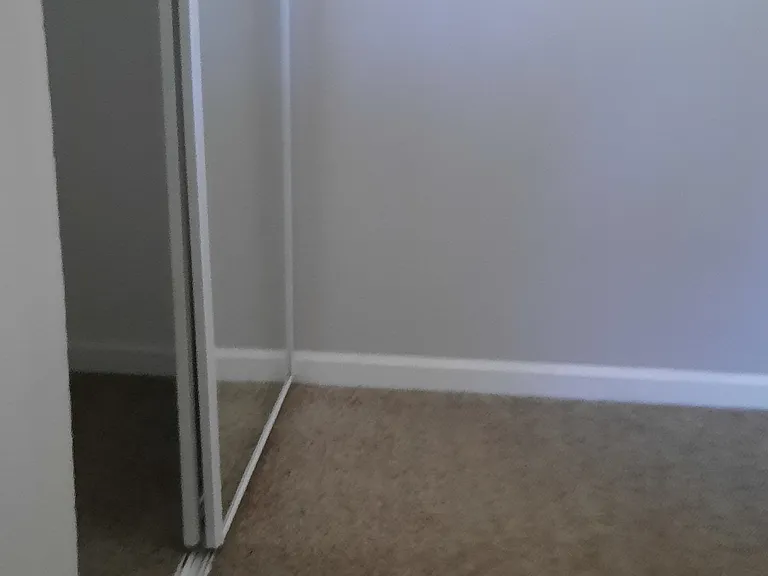 All bedrooms have mirrored closet doors.
