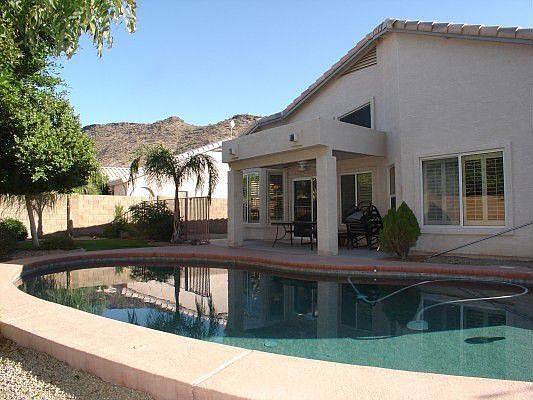 back yard w/ pool
