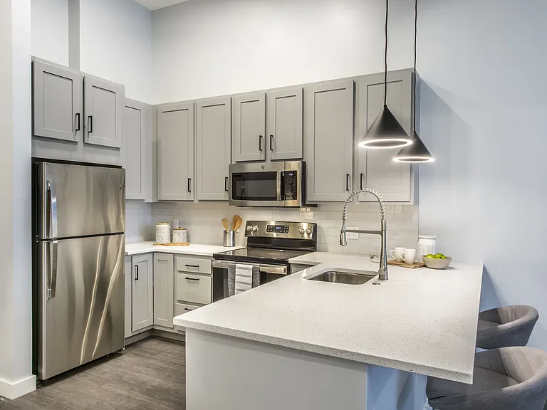 Sleek Kitchens with High Contrast Interiors
