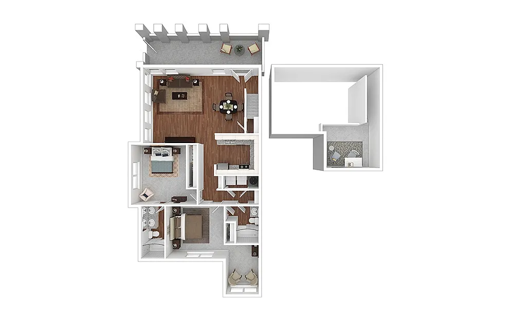 Floor plan Cabana Loft