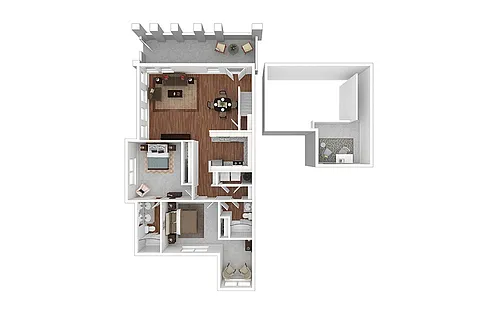 Floor plan Cabana Loft