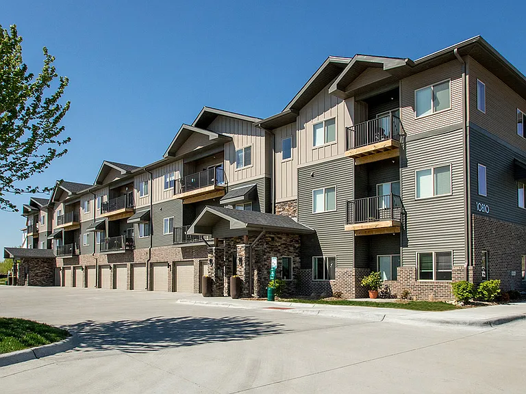 Attached garages at Avenue 204.