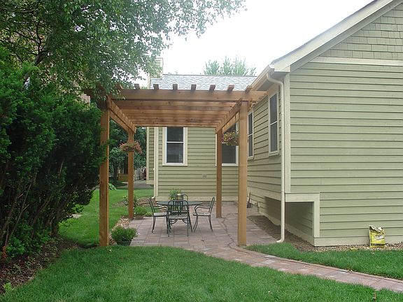 Patio with Cedar Pergola