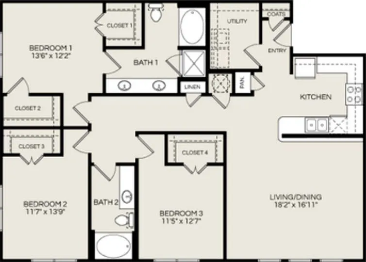 3bed 2bed 3bed 2bed