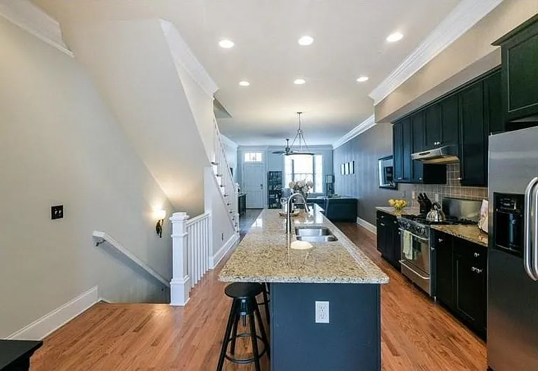 Main floor has half bath and laundry room
