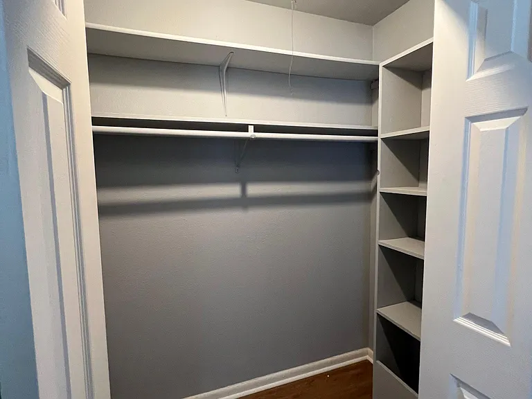Guest closet,built in shelving