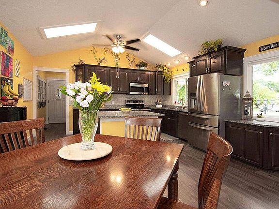 Radiant sunshine by large windows and sky lighting