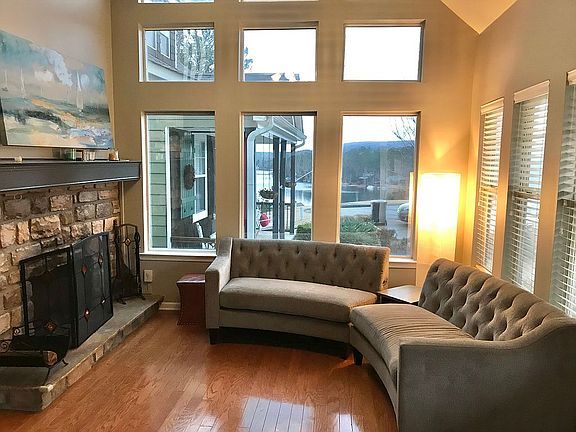 View of lake from the living