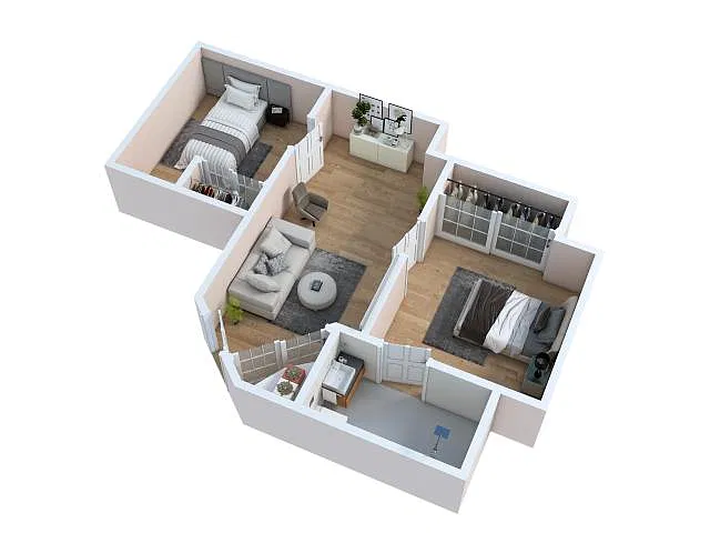 Floor plan Two Bedroom