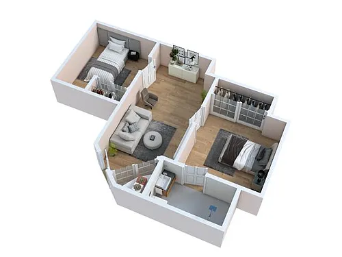 Floor plan Two Bedroom