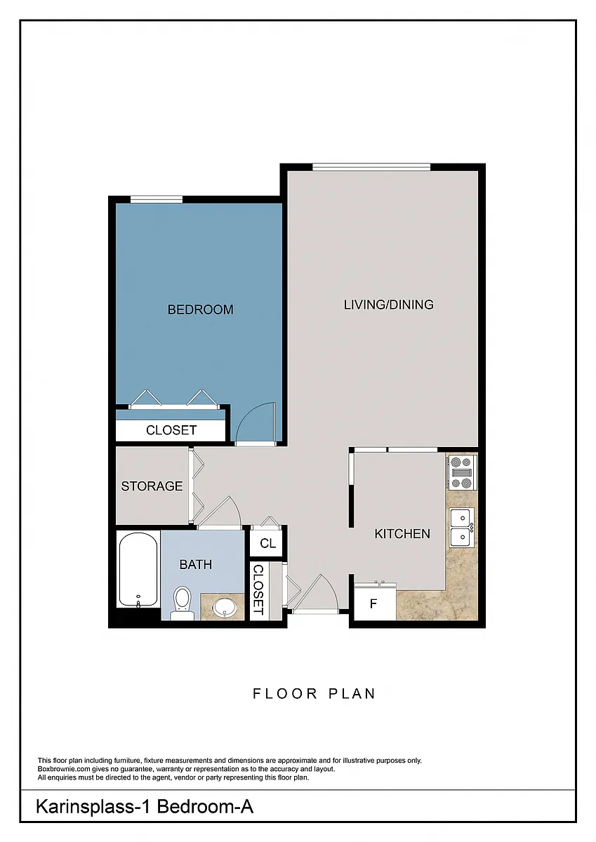 Floor plan 1 Bedroom