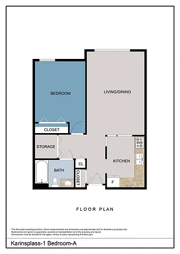 Floor plan 1 Bedroom