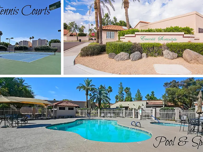 HOA Amenities with Pool, Spa and Tennis Courts