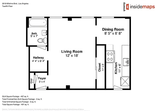 Floor plan Studio