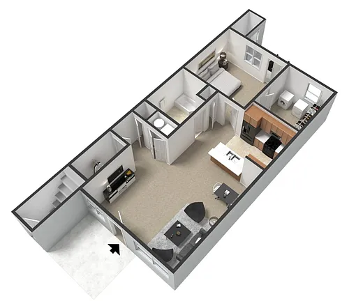 Floor plan 1 X 1