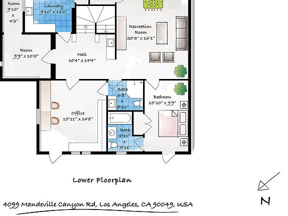 5th image of 4099 Mandeville Canyon Rd