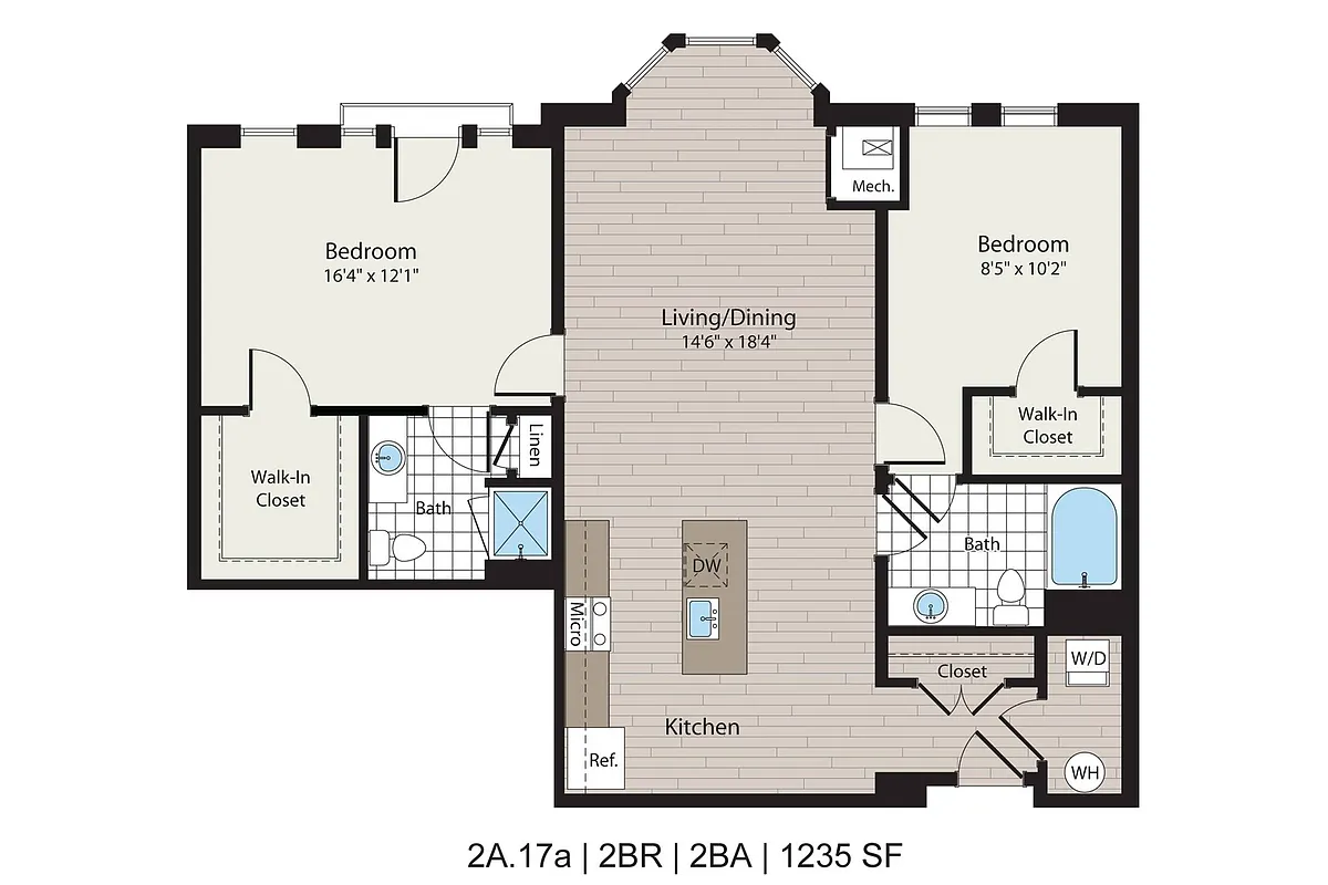 Floor plan 2A17A