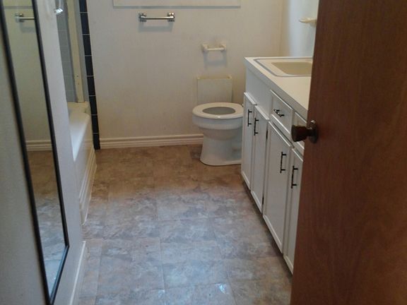 New tile floor in Bath