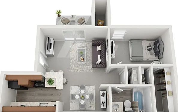 One Bedroom One Bathroom 678 sqft One Bedroom One Bathroom 678 sqft