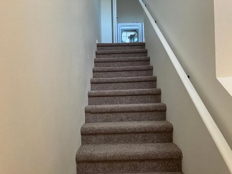 Stairs lead to second level.