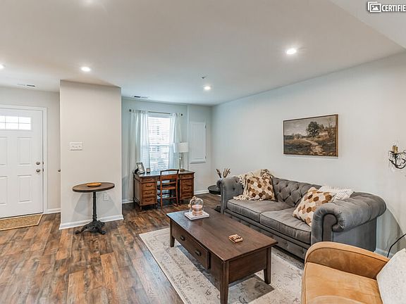 Living room and desk area
