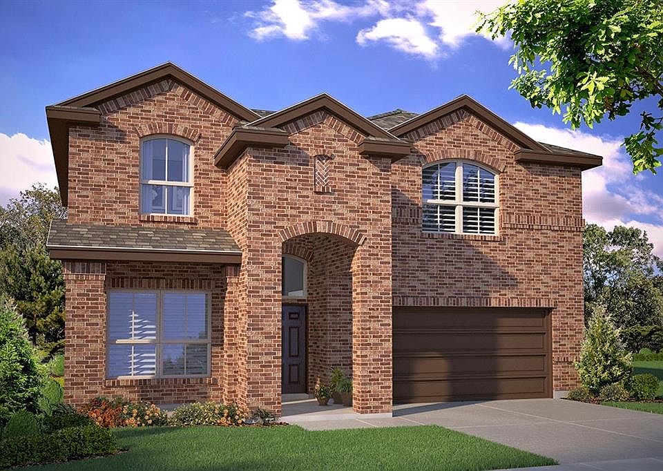 D.R. Horton's Redrock Floorplan. Photos shown here may not depict the specified home & features included are for illustration purposes only.